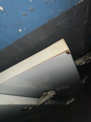 2 Puertas armario cocina blancas+ bisagras+tirador