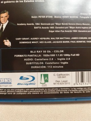 Blu-ray Charada - Cary Grant, Audrey Hepburn