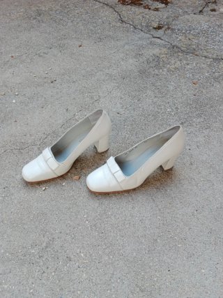 Zapatos de tacón Pronovias blancos talla 36