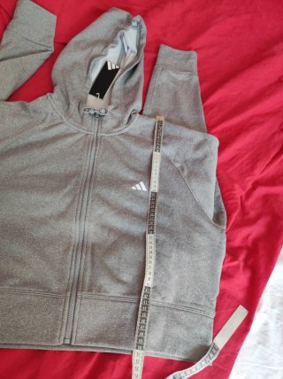 Chaqueta, sudadera Adidas cremallera con Capucha