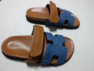 Sandali Hermès Blu e Marrone