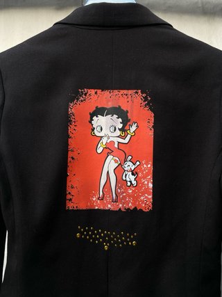 Americana Betty Boop Negra y Roja
