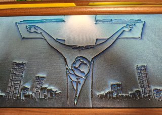 Cuadro Jesucristo en la ciudad