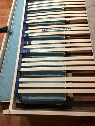 Cama nido blanca + 2 colchones FLEX 90x190