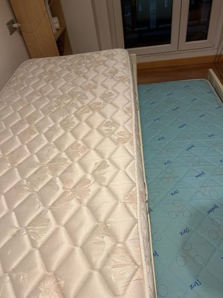 Cama nido blanca + 2 colchones FLEX 90x190