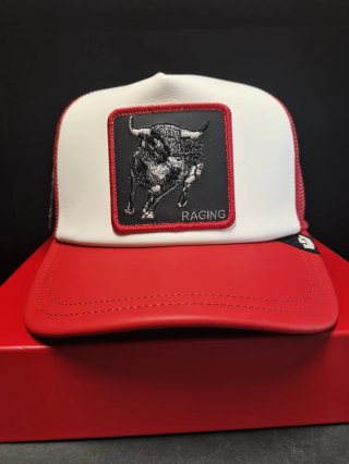 Gorra Goorin Bros Toro Roja y Blanca. Talla única.