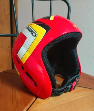 Casco Esquí Infantil Briko Rojo