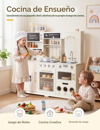 Cocina Infantil Madera Besrey GRANDE NUEVA