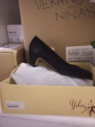 Zapatos de flamenco Yebra negros talla 37