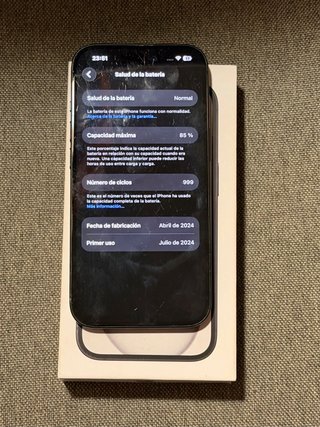iPhone 15 128GB negro