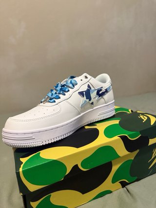 Zapatillas BAPE Blancas y Azules