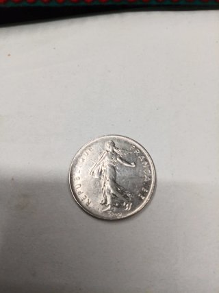 2 Monedas 5 Francos República Francesa