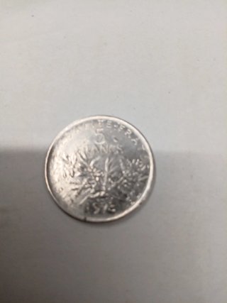 2 Monedas 5 Francos República Francesa