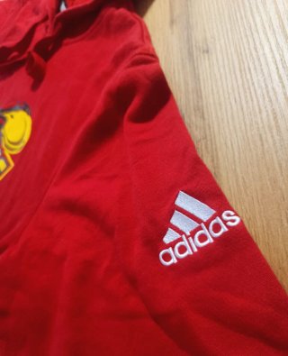 Sudadera Vintage Adidas Roja Talla L