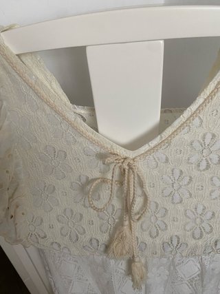 Vestido de encaje blanco playero nuevo