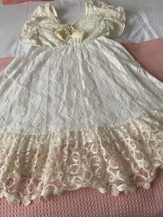 Vestido de encaje blanco playero nuevo