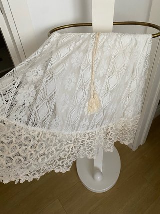 Vestido de encaje blanco playero nuevo
