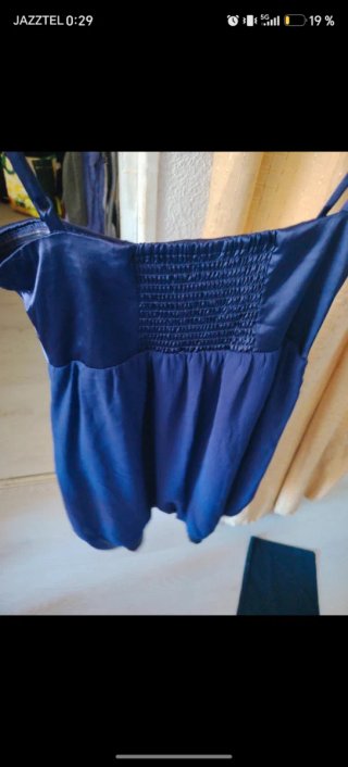 Vestido morado fiesta tiras talla S
