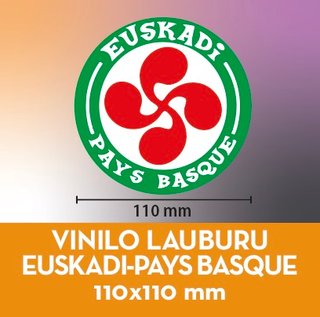 Vinilo Lauburu Euskadi - Pays Basque 110x110