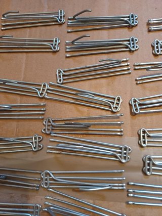Lote 60 Ganchos Vintage Cortina Metal