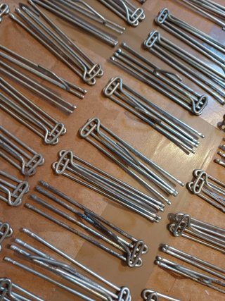 Lote 60 Ganchos Vintage Cortina Metal