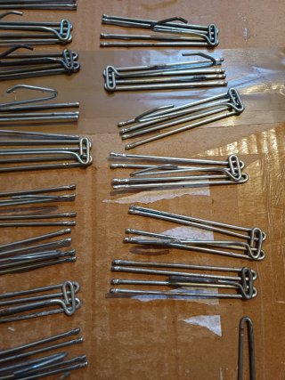 Lote 60 Ganchos Vintage Cortina Metal