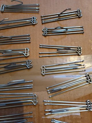 Lote 60 Ganchos Vintage Cortina Metal