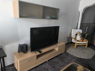 Mueble de salón madera y metal