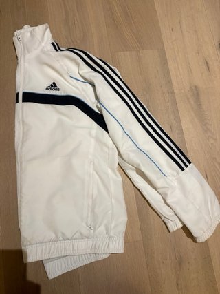 Chaqueta Adidas Vintage Azul y Blanca