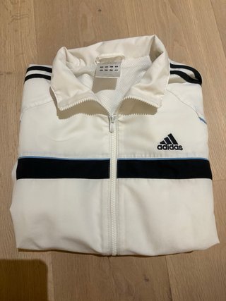 Chaqueta Adidas Vintage Azul y Blanca