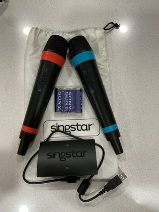 Pack Microfonos Singstar PS2 Inalambricos
