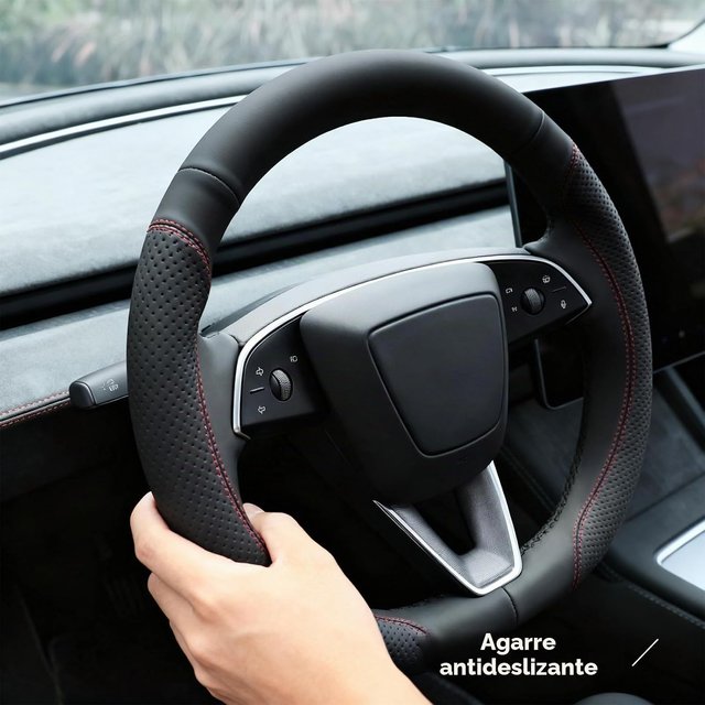Fodera per volante Tesla Model 3 in pelle microfibra