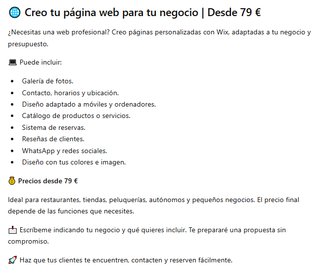 Página web para tu negocio | Diseño a medida