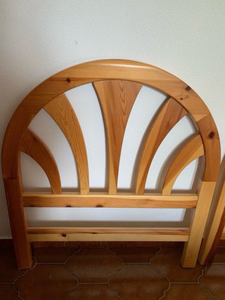 2 cabeceros madera 90 cm