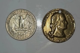 Lote varios: Billete + moneda y Token + regalo