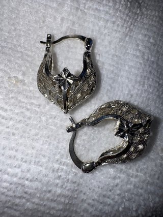 Pendientes Vintage Antiguos de Plata
