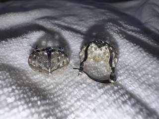 Pendientes Vintage Antiguos de Plata