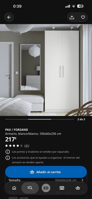 Guardaroba bianco Ikea