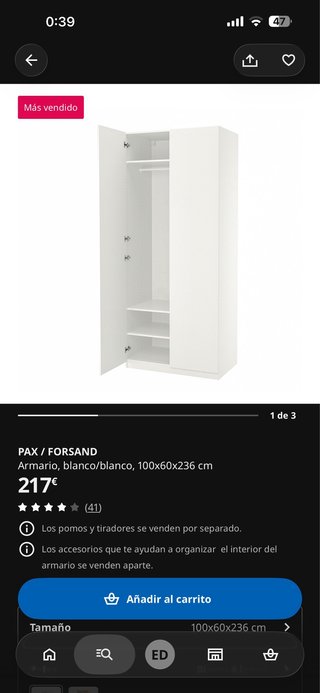 Guardaroba bianco Ikea