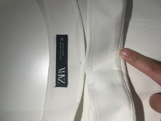 Falda pantalón Zara blanca