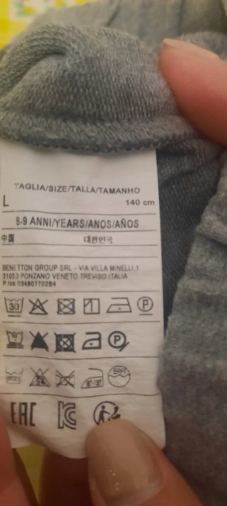 Casaco Benetton Criança Cinza