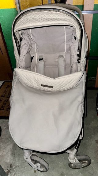 Cochecito Bébécar Ip-Op XL Cromado Eco Piel