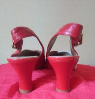 ZAPATOS PIEL ROJOS MUJER