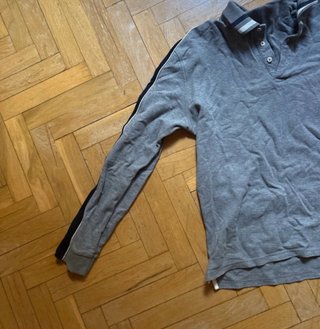Polo manga larga Paco de Hierro gris