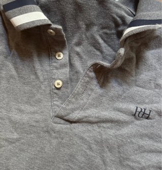 Polo manga larga Paco de Hierro gris