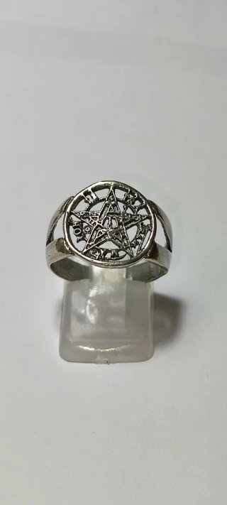 Anillo plata unisex tetragramaton hombre mujer
