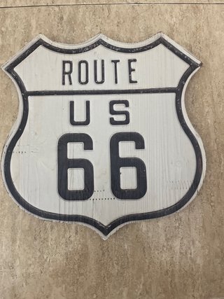 Cuadro Decorativo Ruta 66 Madera