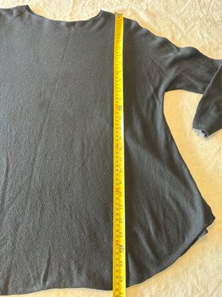 Jersey fino punto amplio negro