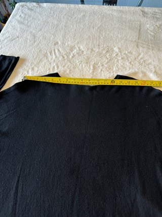Jersey fino punto amplio negro