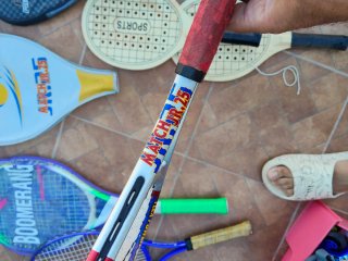 Lote de raquetas deportivas